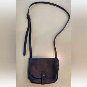 Orox Leather Co Merces Petite Black Leather Shoulder Bag Portland Handmade Purse